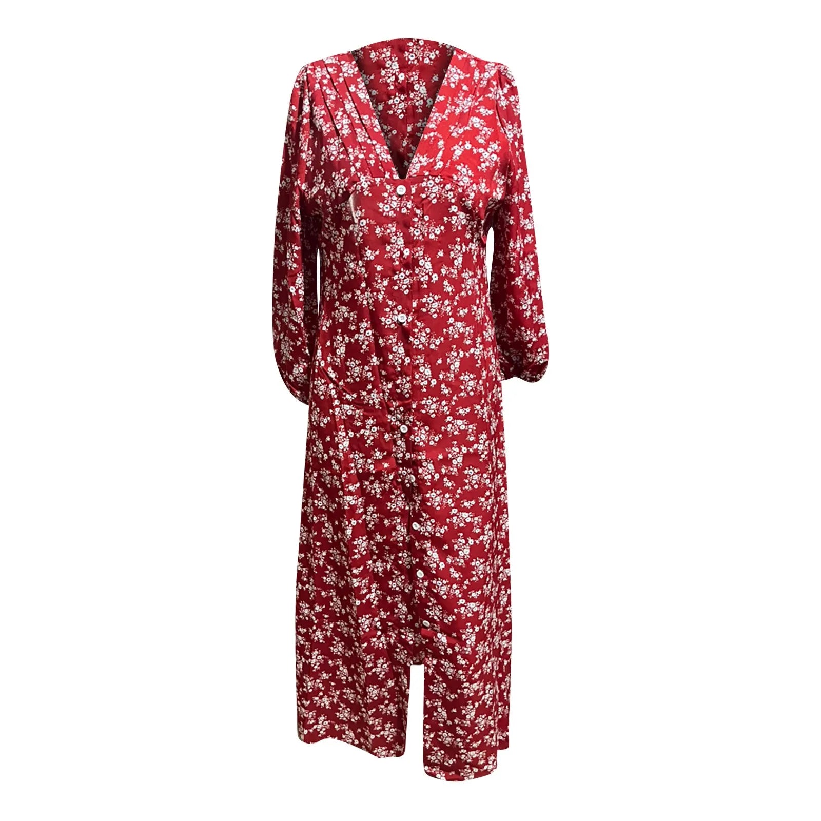 Women's Long Sleeve Floral Maxi Dress