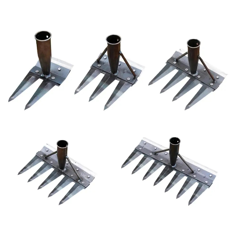 Heavy-Duty Steel Garden Hand Weeding Rake