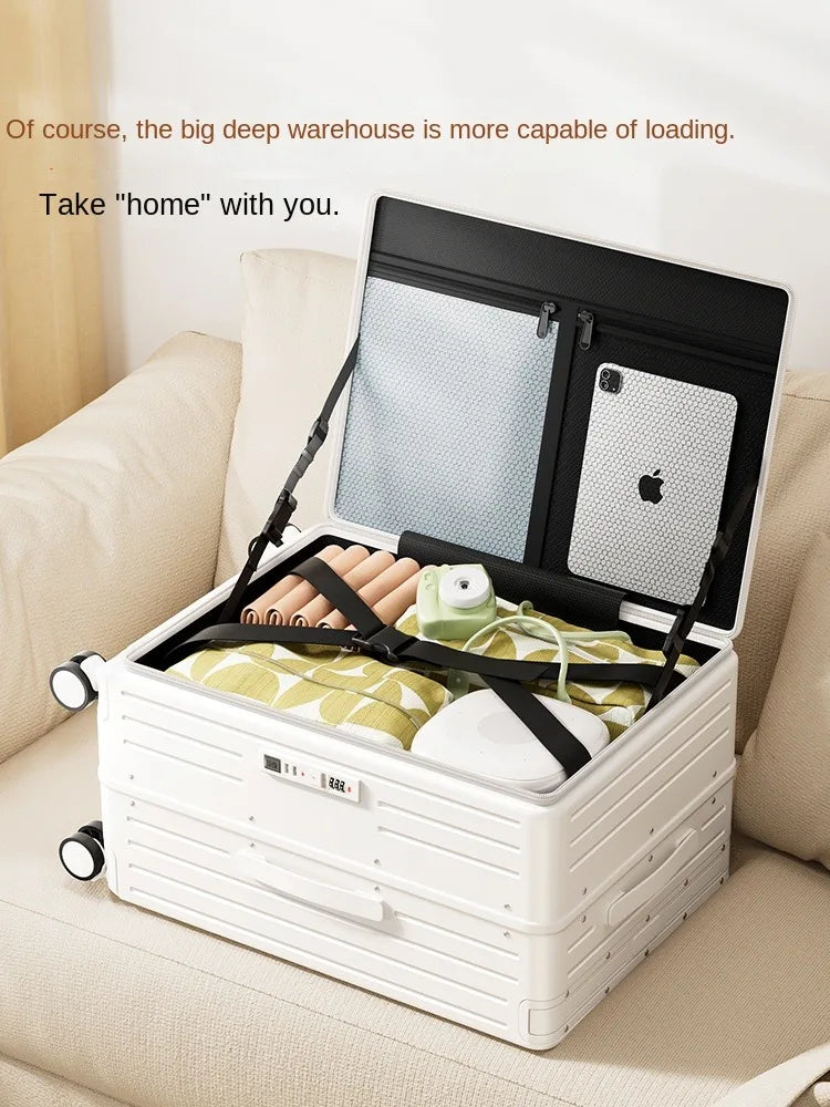 Wide Trolley Carry-on Suitcase