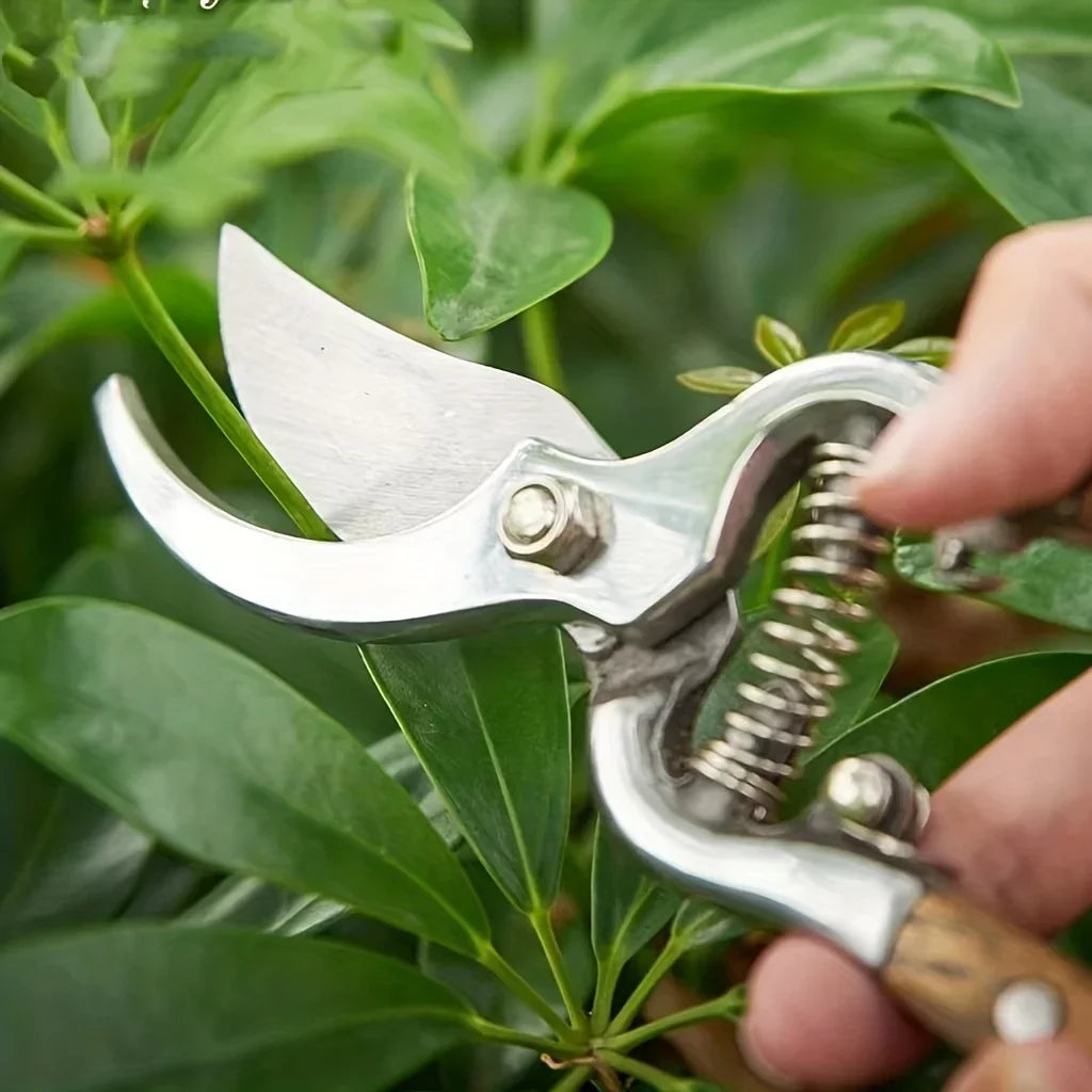 1pc Wooden Handle Pruning Shears