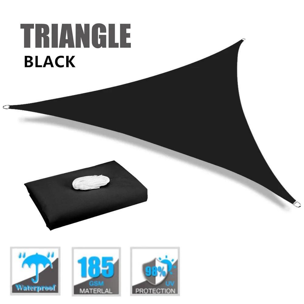 Waterproof Triangle Sun Shade Sail Canopy