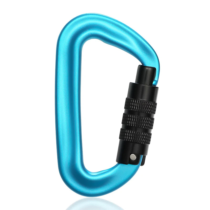 D Shape Safety Carabiner Aluminum Key Hooks