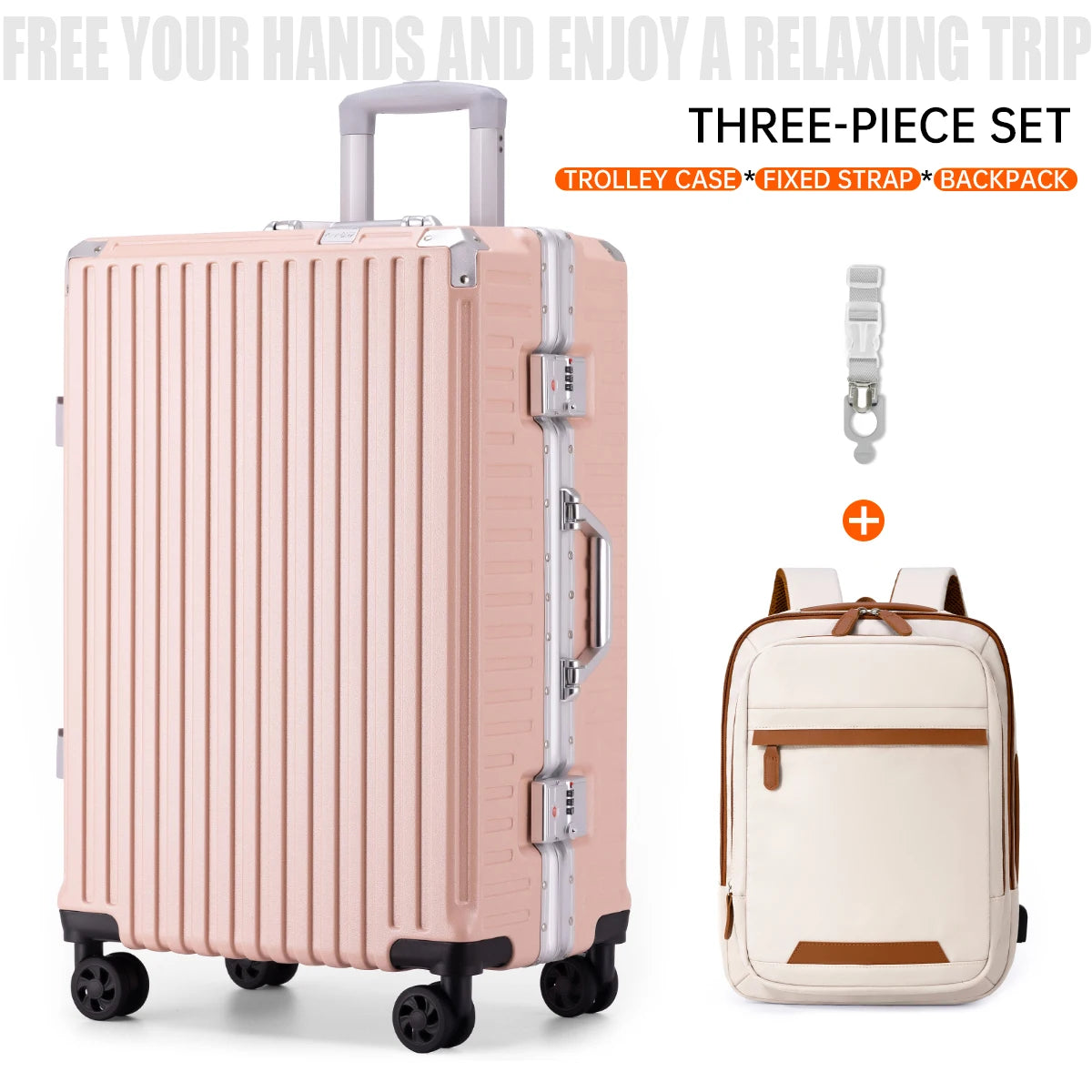 Aluminum Frame Rolling Luggage Case