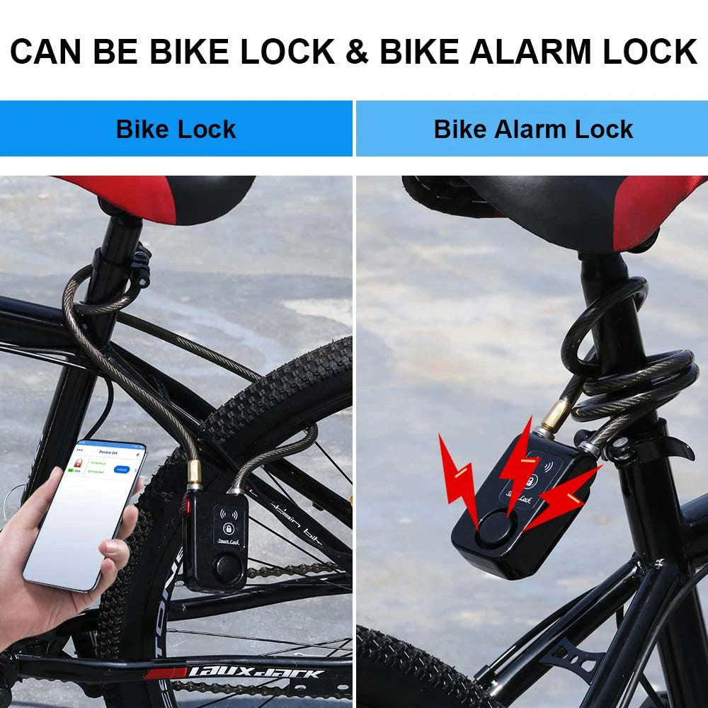 Bluetooth Bike Motorcycle Lock Alarm Security