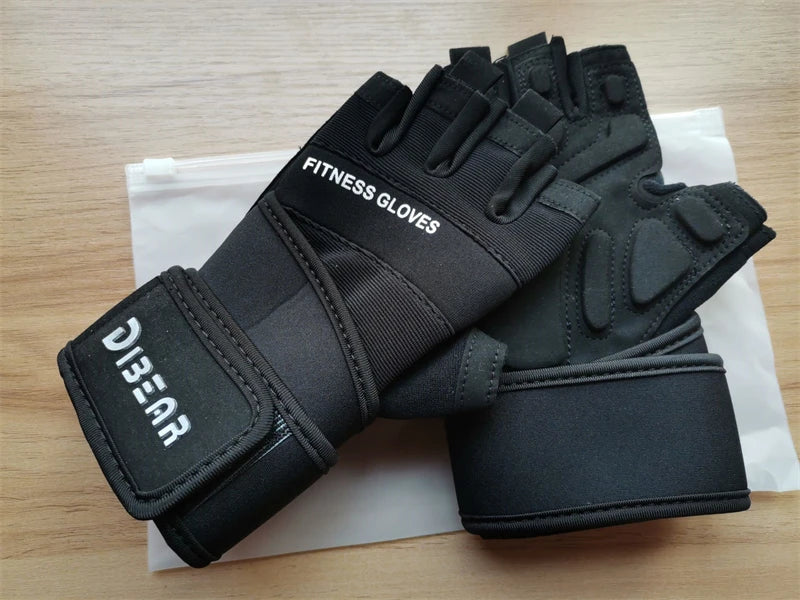 Half Finger Bodybuilding Gym Gloves