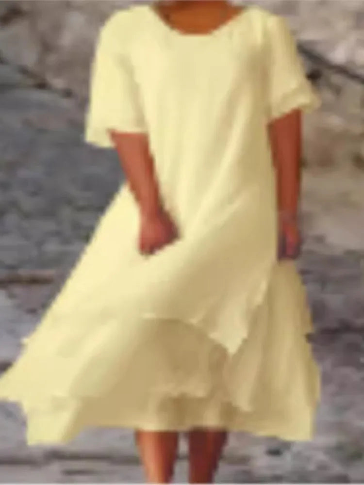 Women's Spring Long Irregular Dress