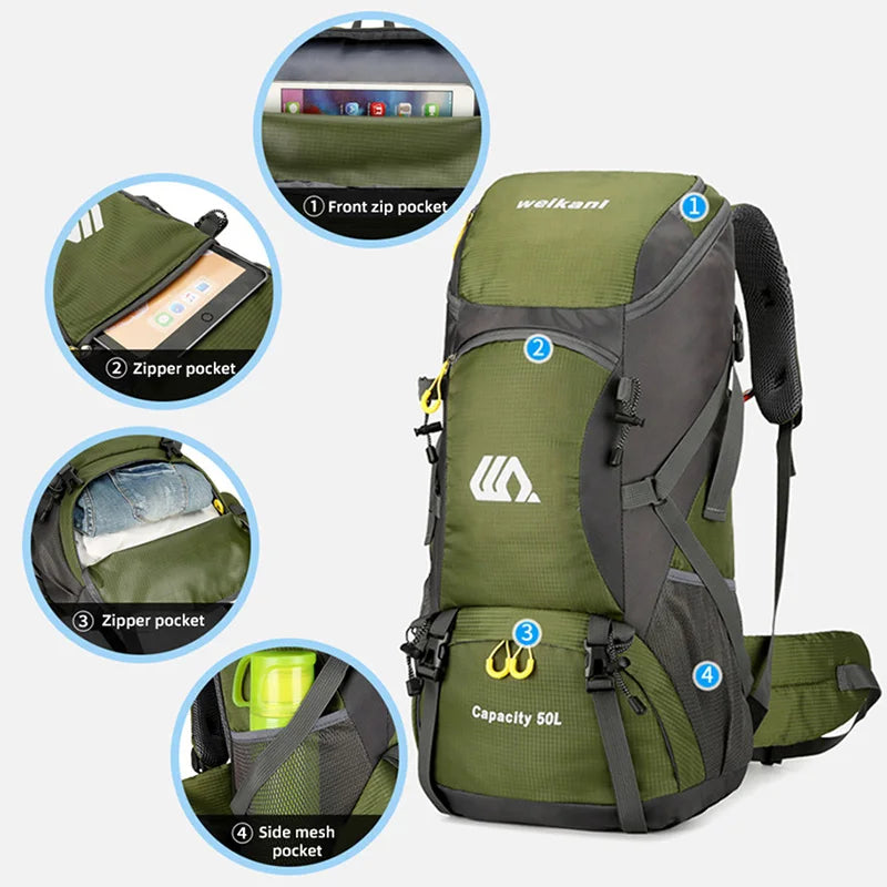 Travel Backpack Camping Large Hiking Bag