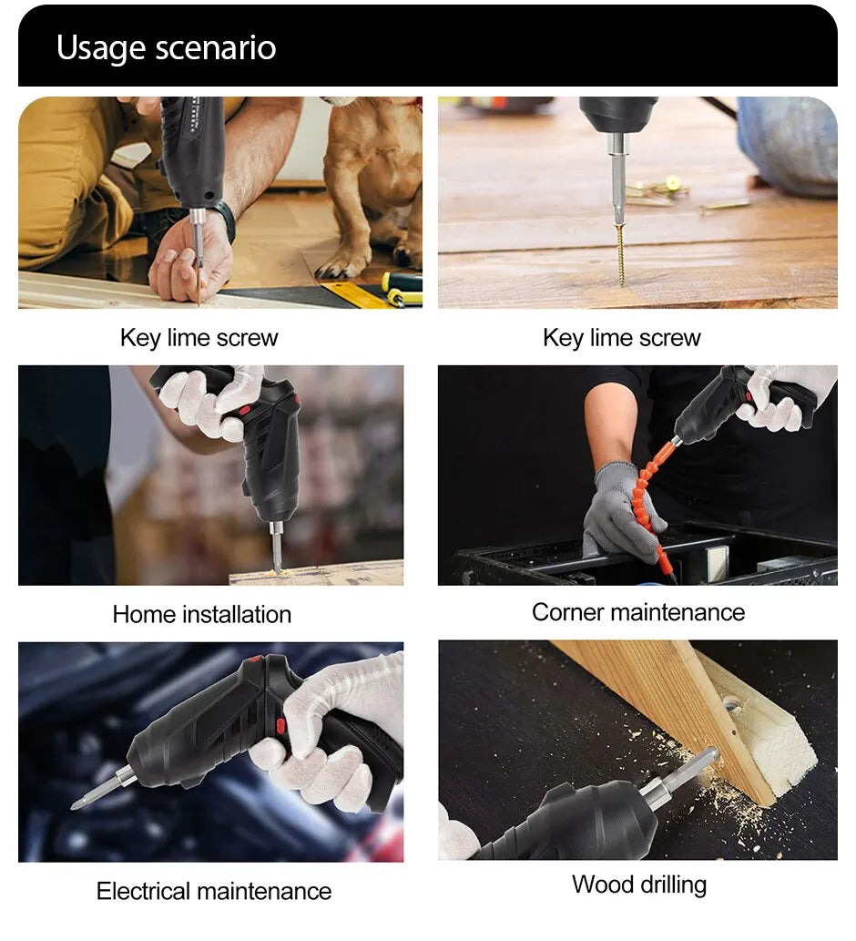 Electric Drill Cordless Power Tools Set