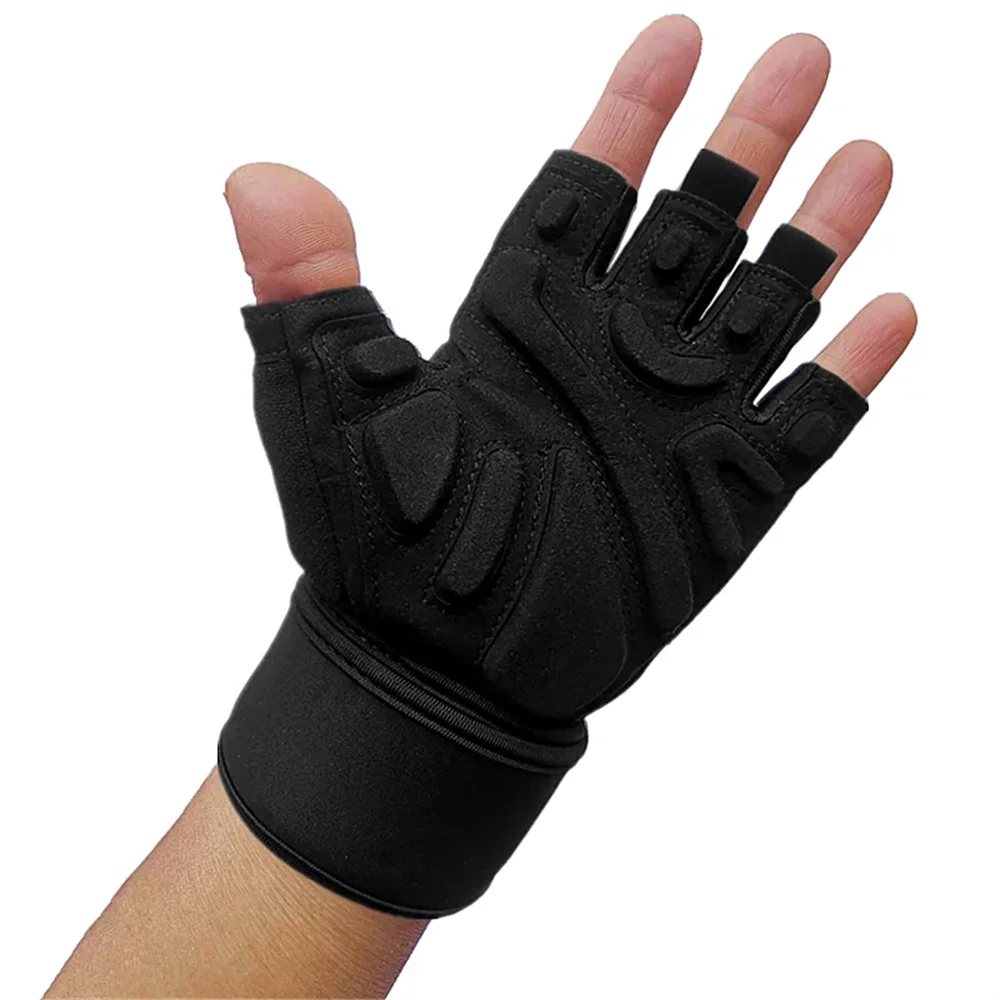 Half Finger Bodybuilding Gym Gloves