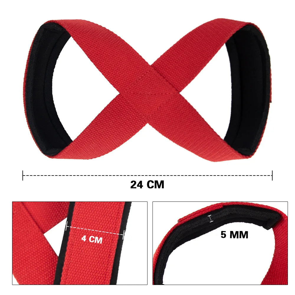 2PCS Deadlift Weight Lifting Wrist Straps