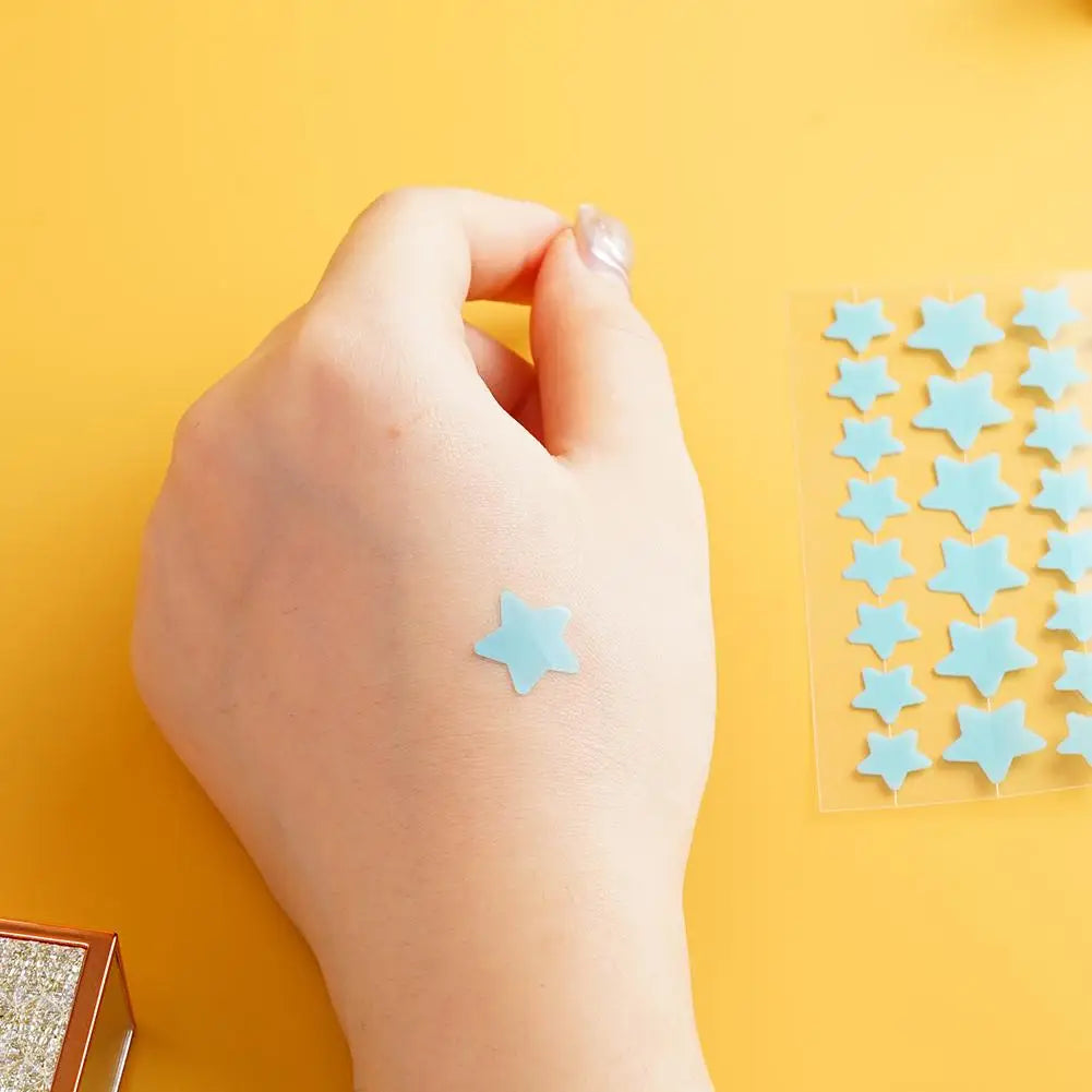 28Pcs Colorful Cute Star Shaped Acne Treatment Sticker