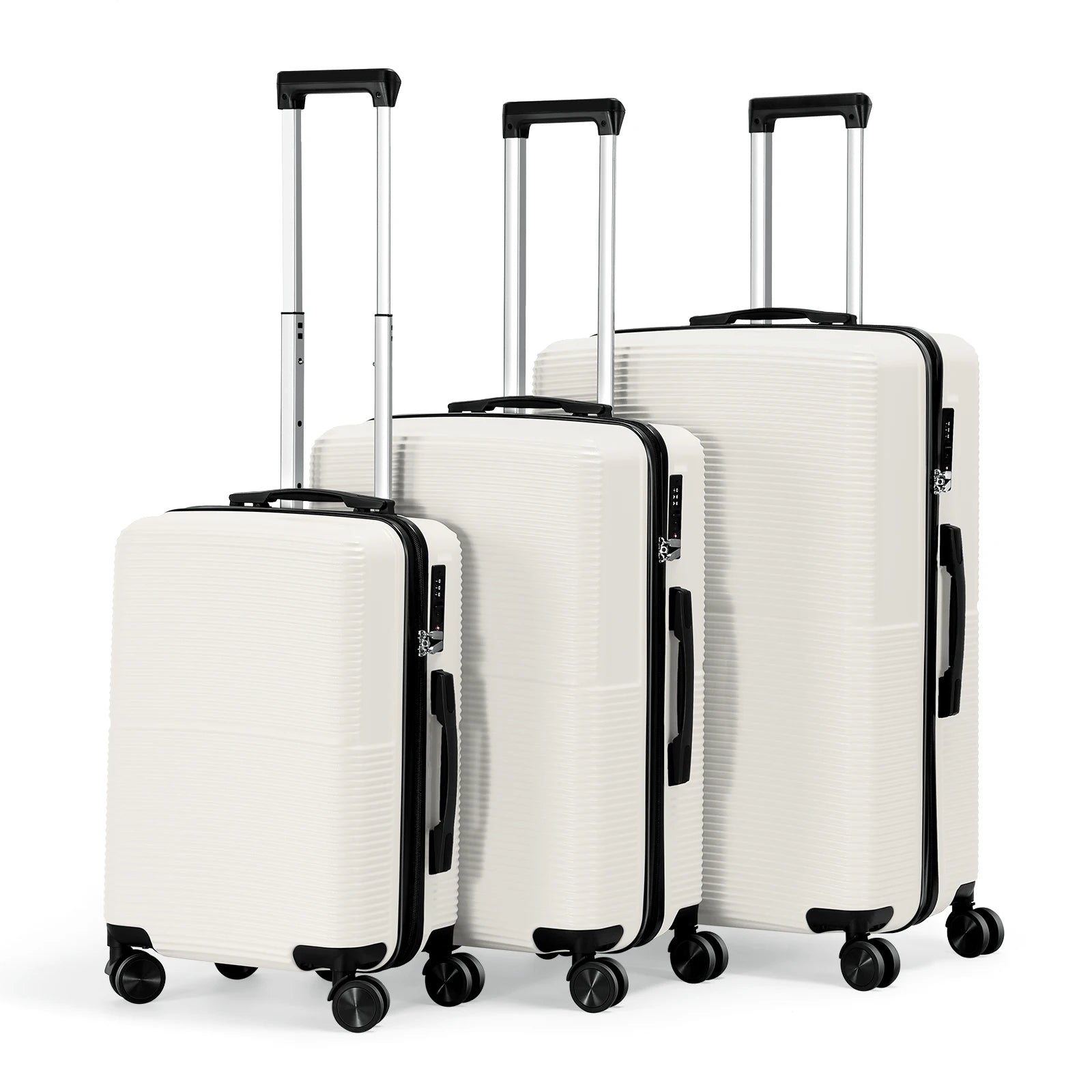 3Pcs Luggage Hardshell Travel Suitcase