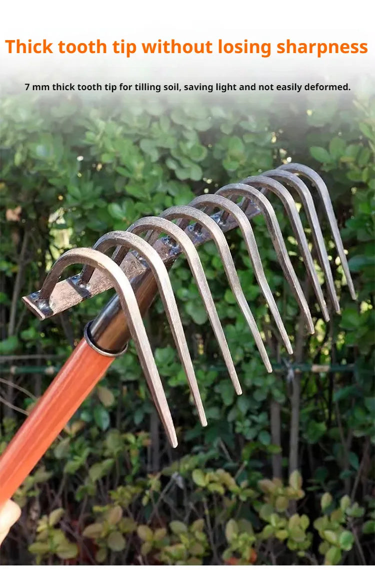 Multifunctional Ninetooth Nail Rake