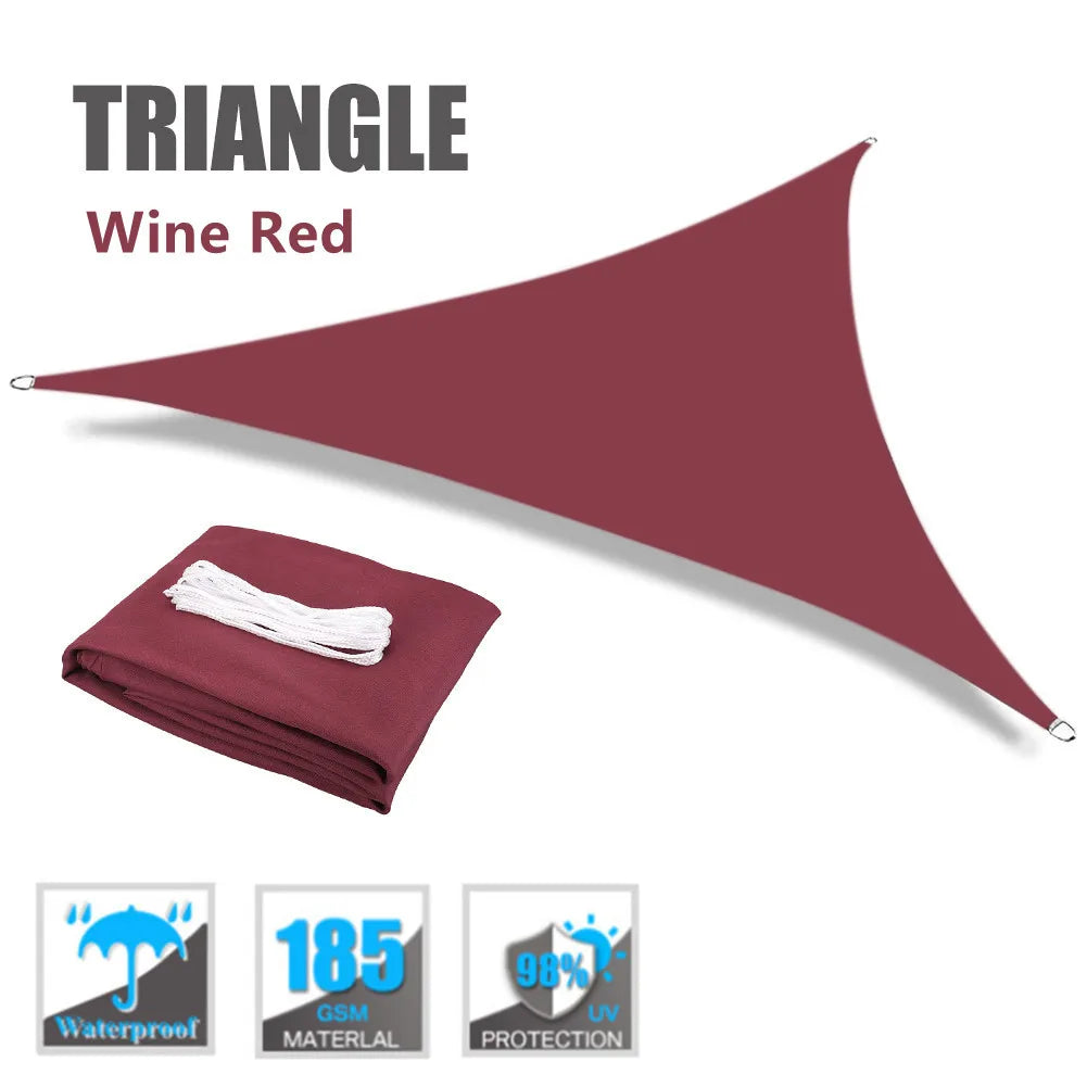 Waterproof Triangle Sun Shade Sail Canopy