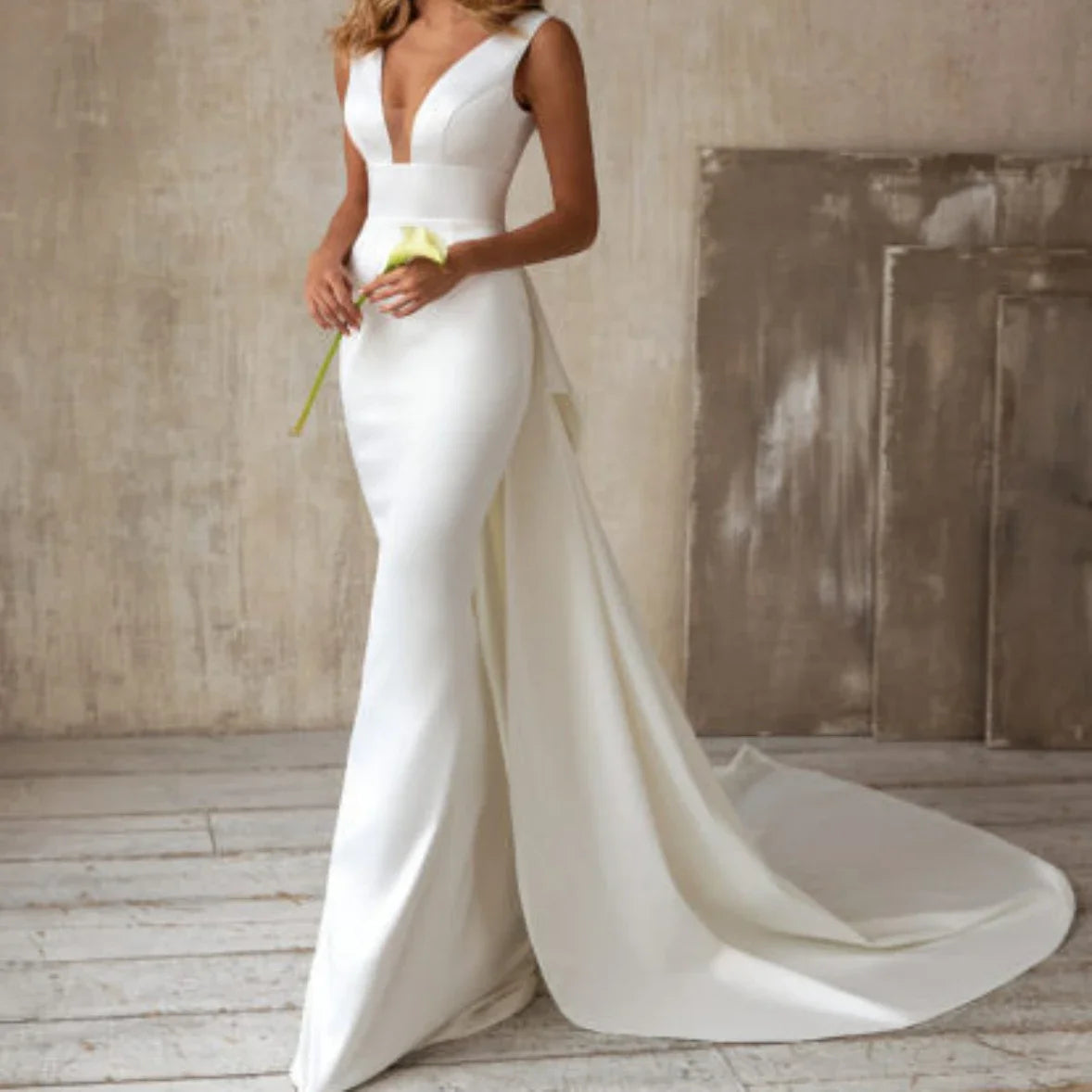 Women's Long White Dress