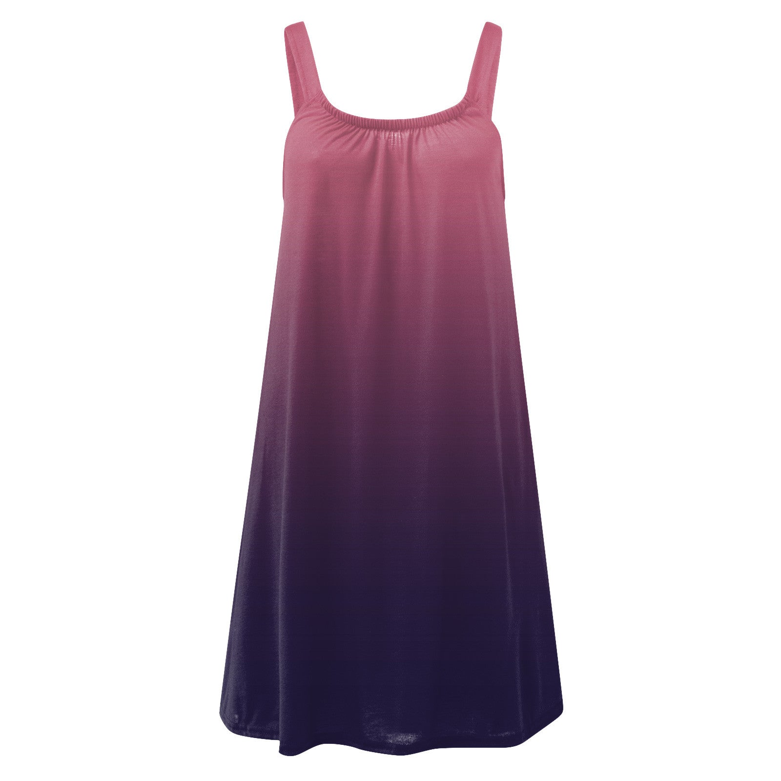 Gradient print Sleeveless Boho beach dress