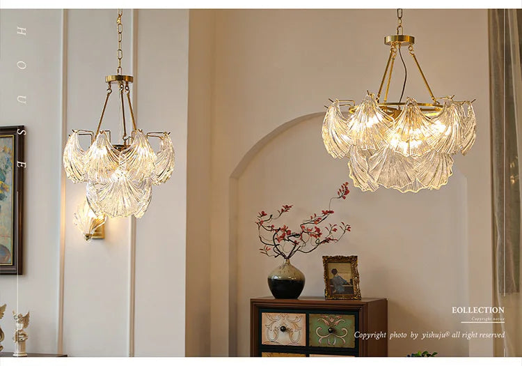 France Retro Pendant Crystal Chandelier