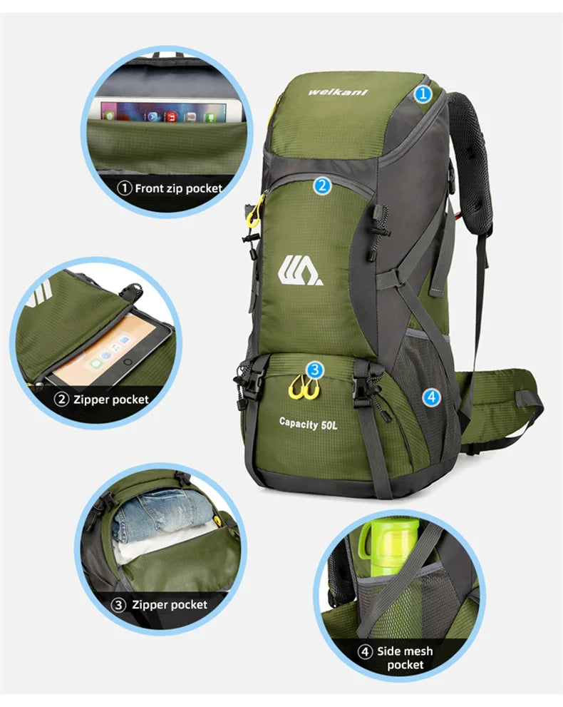 Travel Backpack Camping Large Hiking Bag