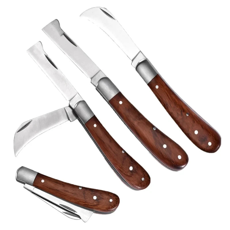 Stainless Steel wood Handle Pruning Knife