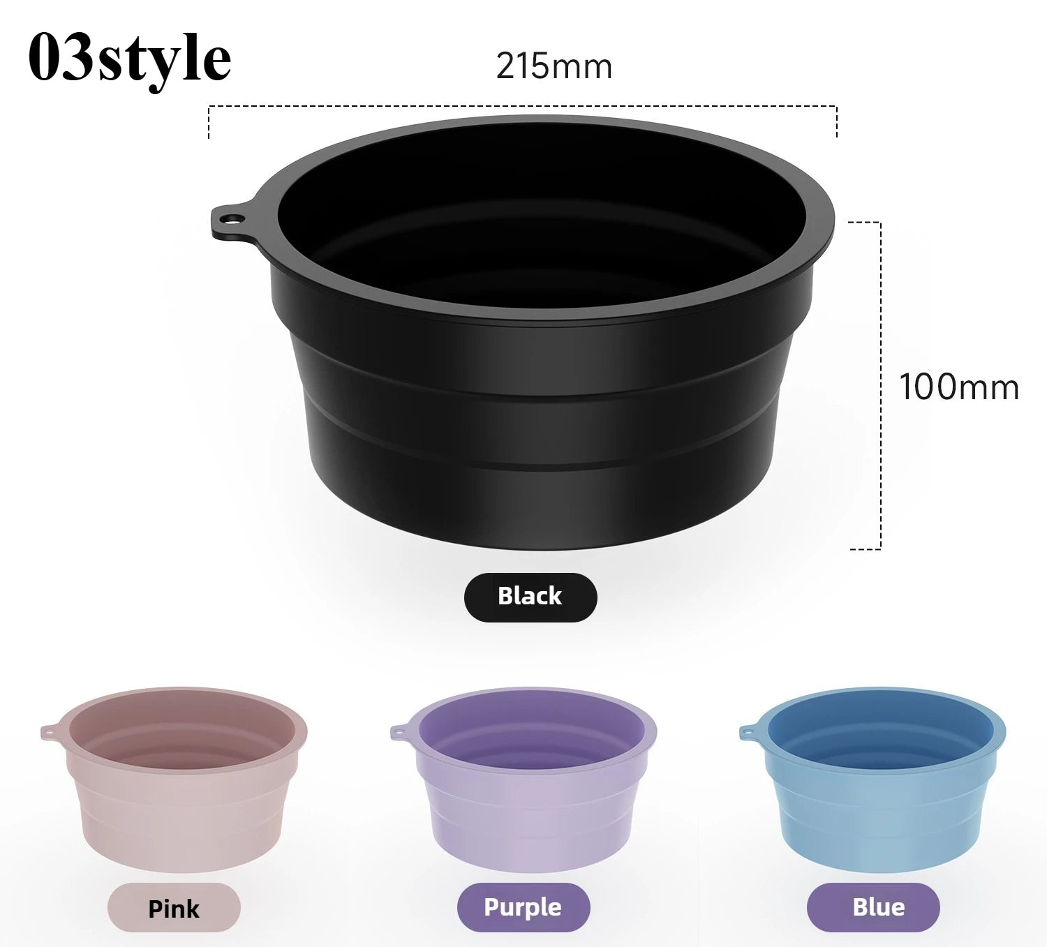 Portable Foldable Silicone Ice Basin With Built-in Ice Tray