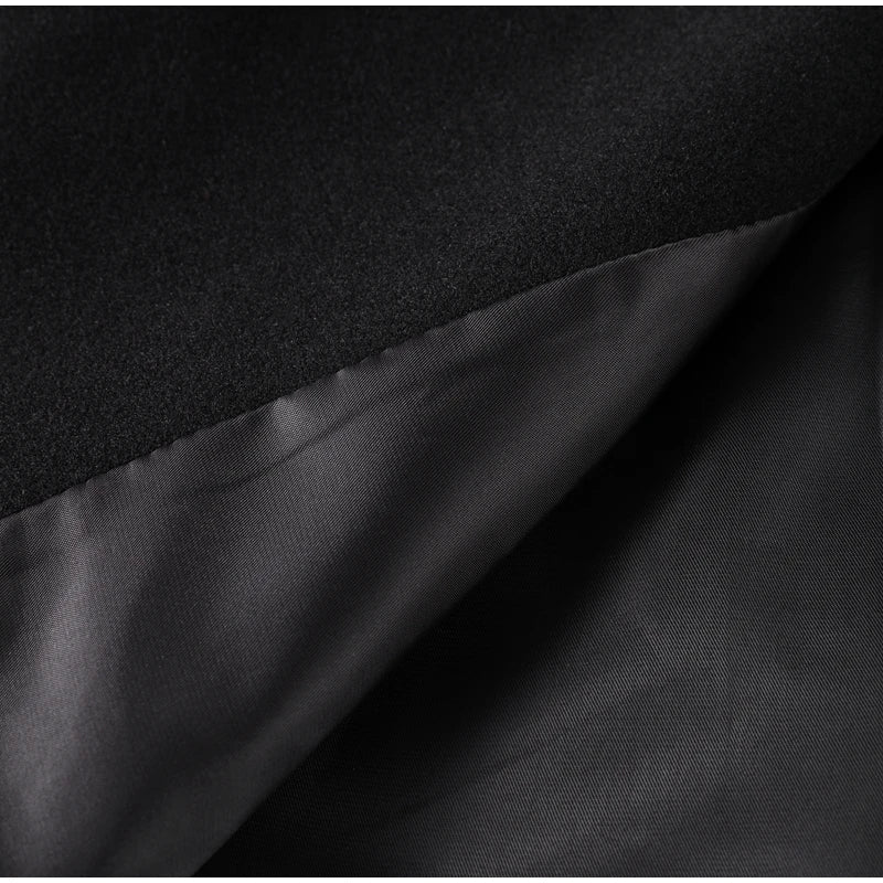 Stand Collar Women Winter Woolen Coats 2025 Spring Single Breasted Loose Female Long Sleeve Jacket Office Lady Street Short Coat