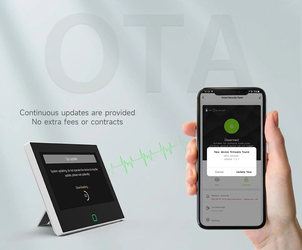Staniot LoRa Version 7 inch Security Alarm System WiFi 4G Tuya Smart Home Burglar Kit 500m Transmission Distance Built-in Siren