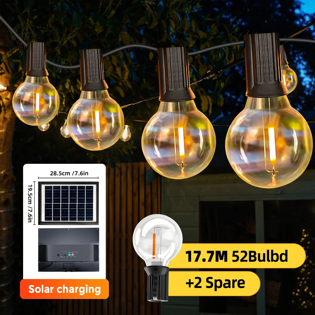Outdoor Solar String Lights