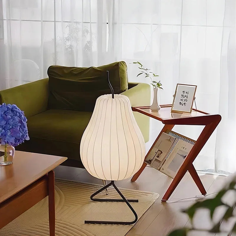 Japanese Style Wabi Sabi Pear Shape Floor Lamp