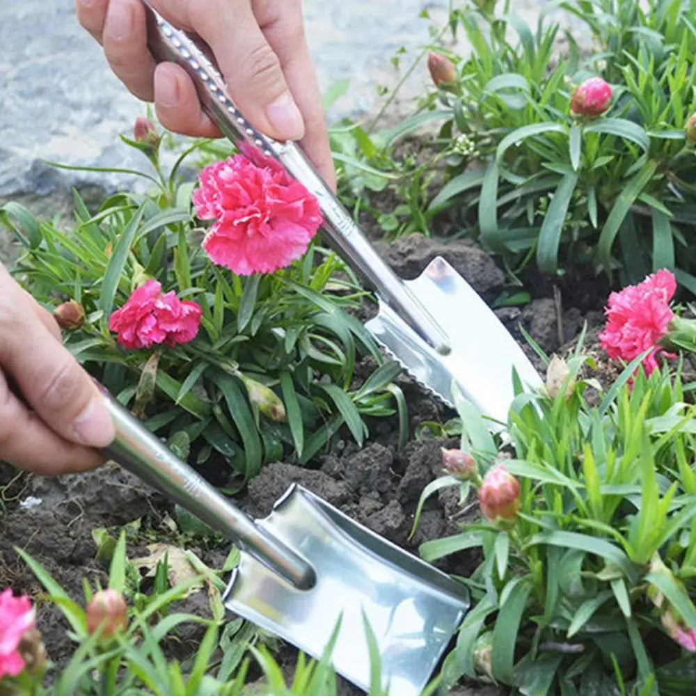 Stainless Steel Gardening Spade Digging Weeding Garden Shovel