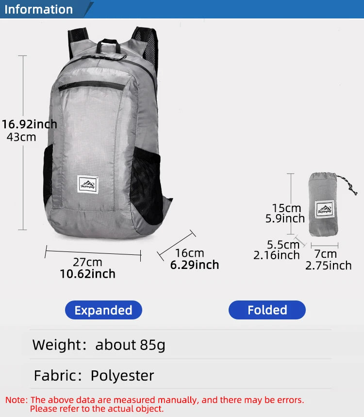 Portable Foldable Backpack