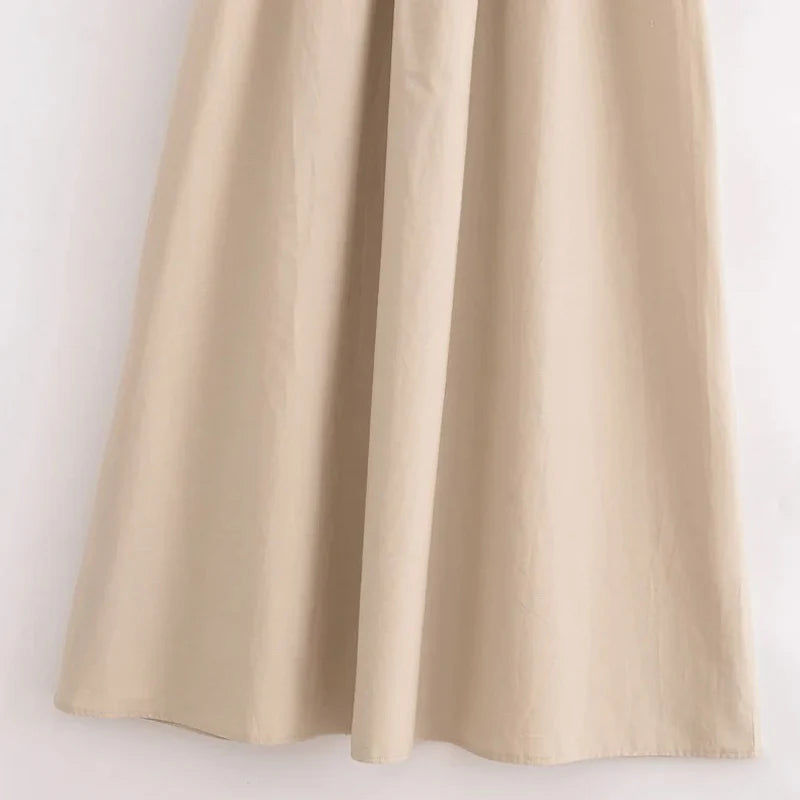 Khaki Elegant Long dresses 2025 Women's spring Sleeveless black dresses