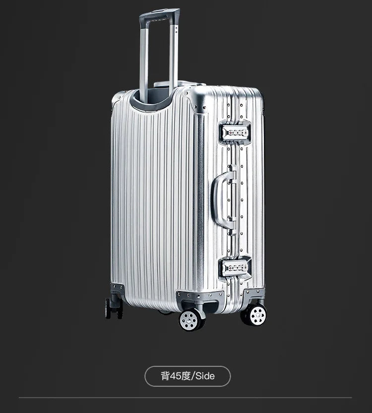 100% Aluminum-magnesium alloy Travel Suitcase