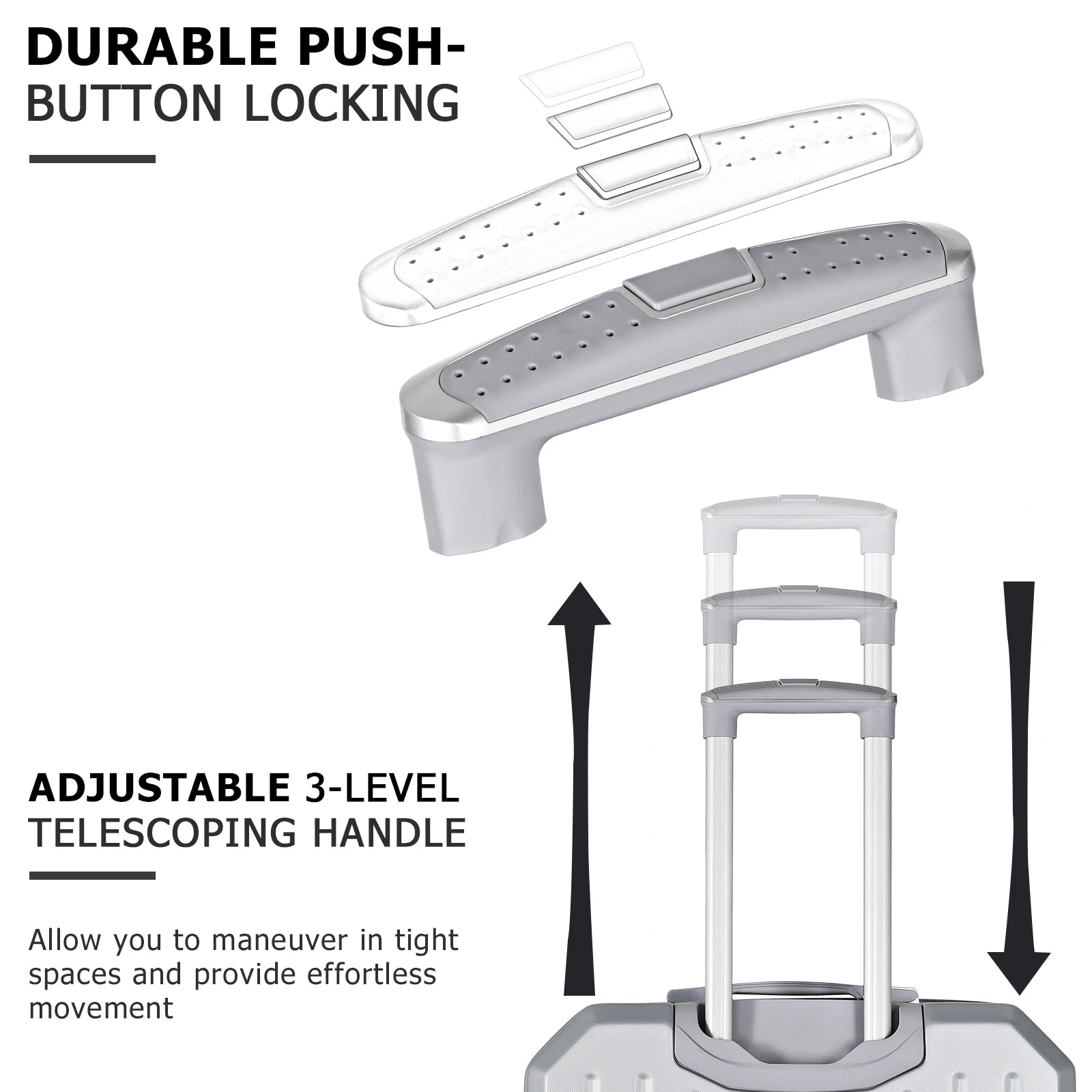 3PCS Hardside Luggage Set