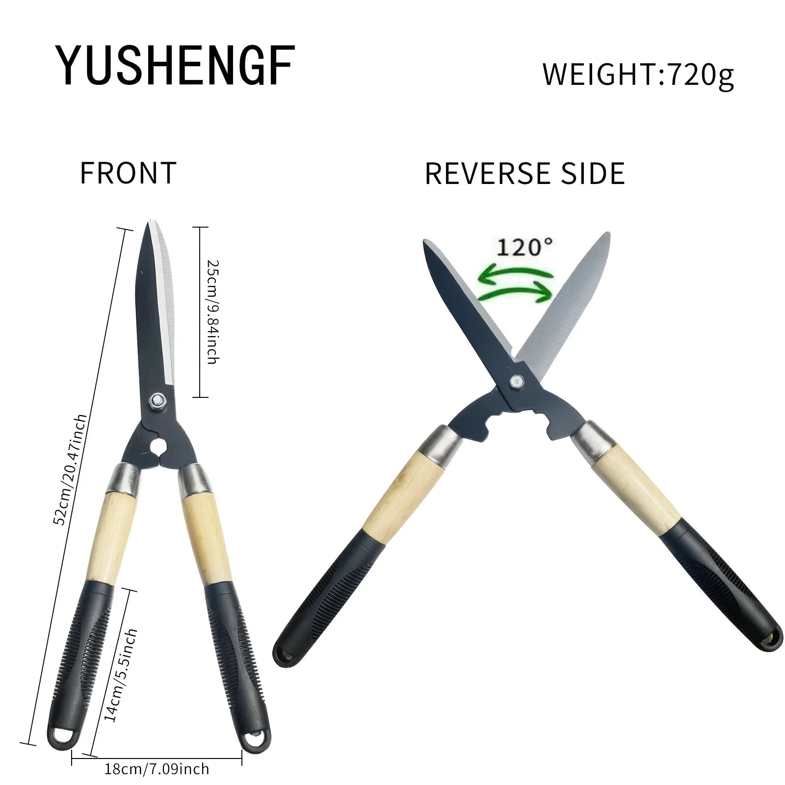 1pc Sharp Alloy Steel Pruning Shears Garden Scissors