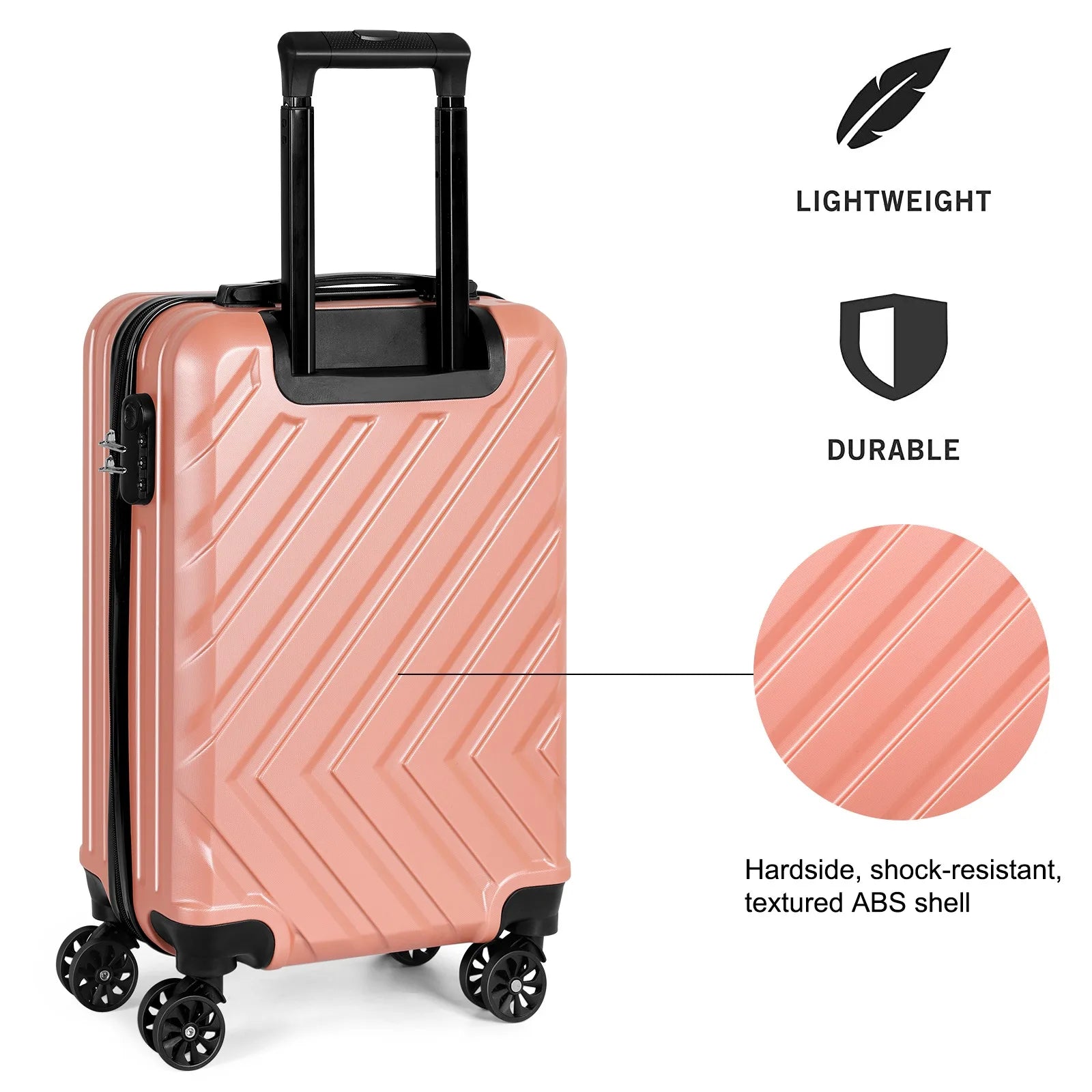 Lockable luggage suitcase