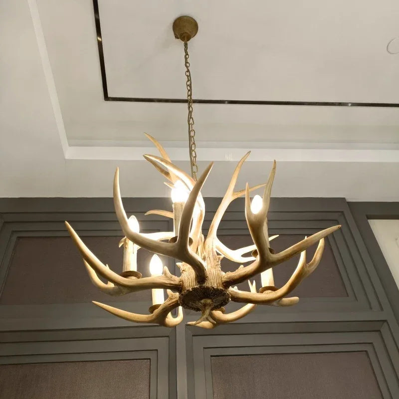 American Deer Antler Chandelier