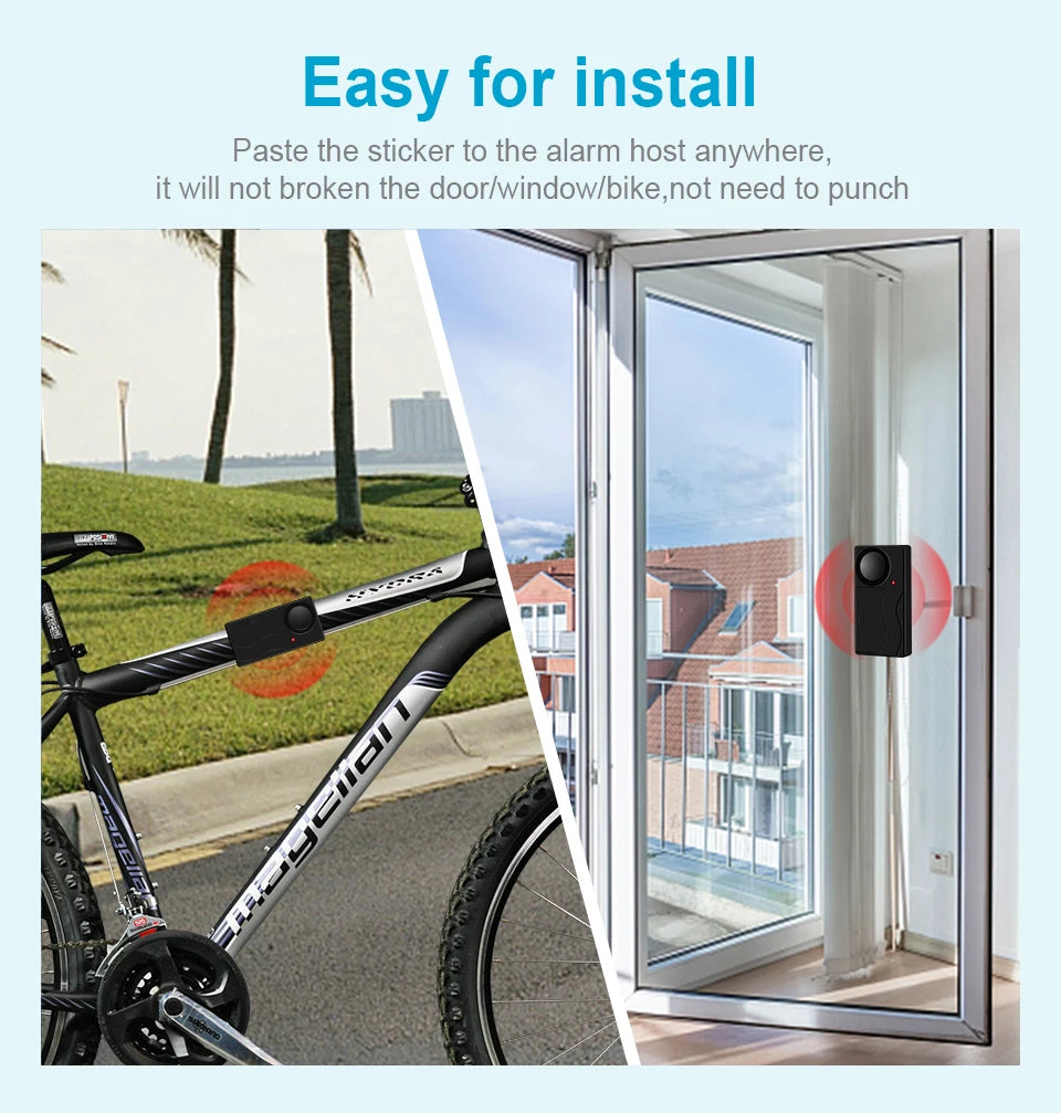 Wireless Vibration Bike Alarm