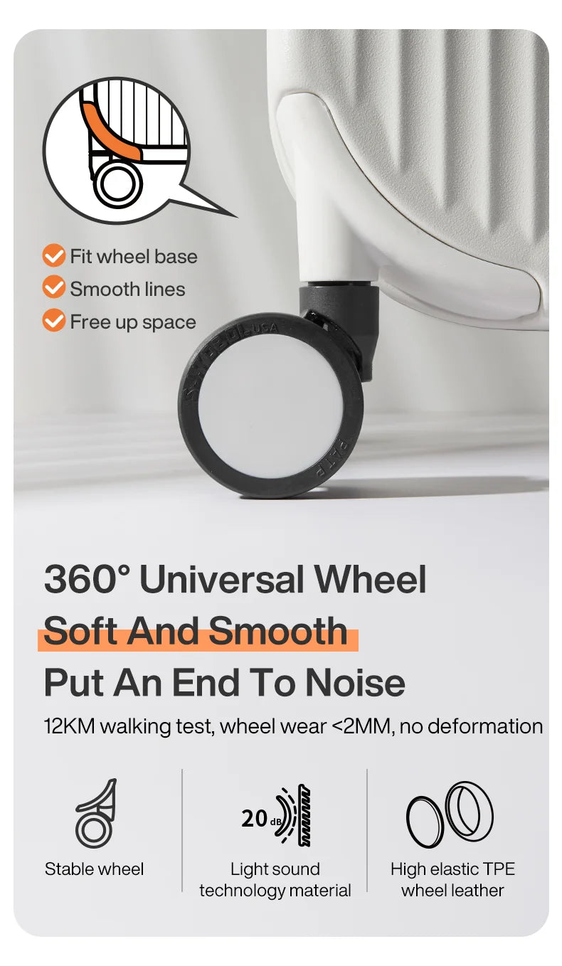 Carry On Luggage with Cup Phone Holder