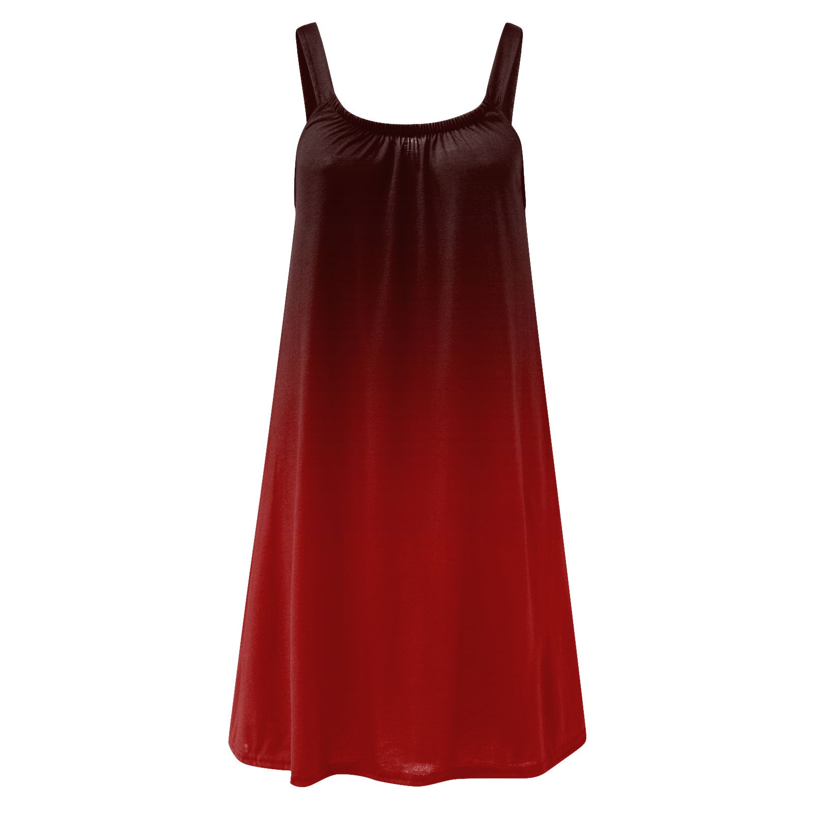 Gradient Print Dresses For Women Summer Sleeveless Neck Boho Beach dress