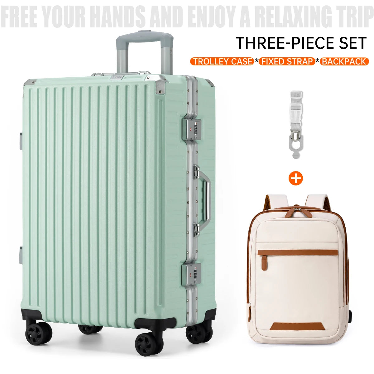 Aluminum Frame Rolling Luggage Case