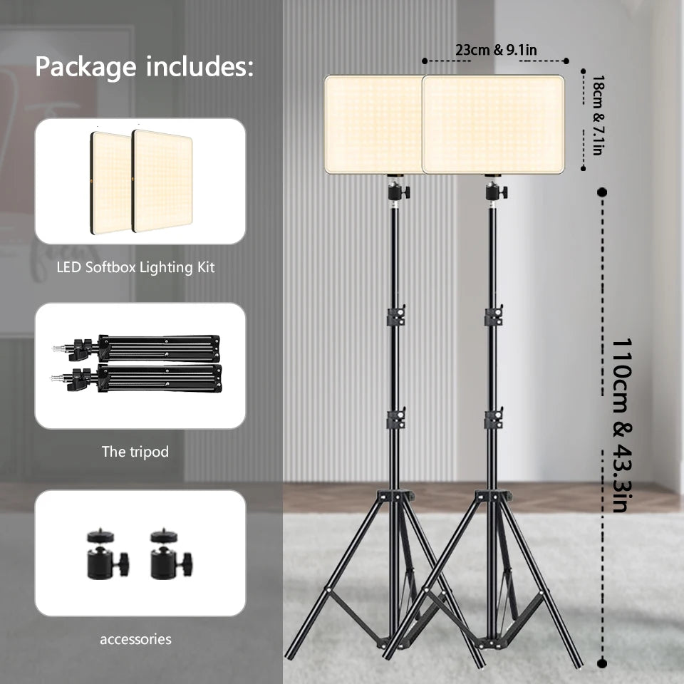LED Video Lights Photo Studio Lamp