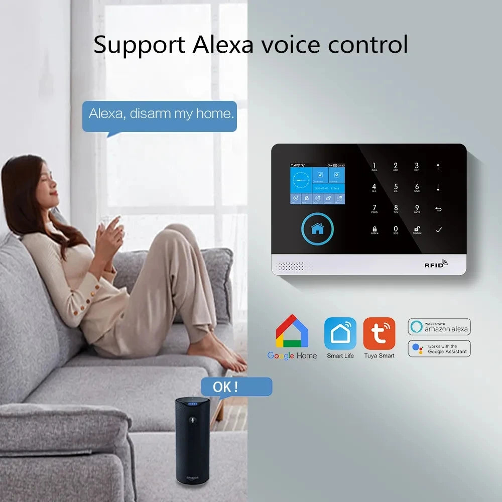 4G wireless security alarm