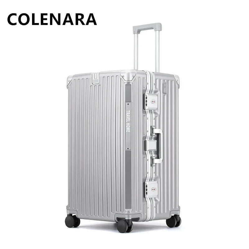 Large Capacity Aluminum Frame Trolley Luggage