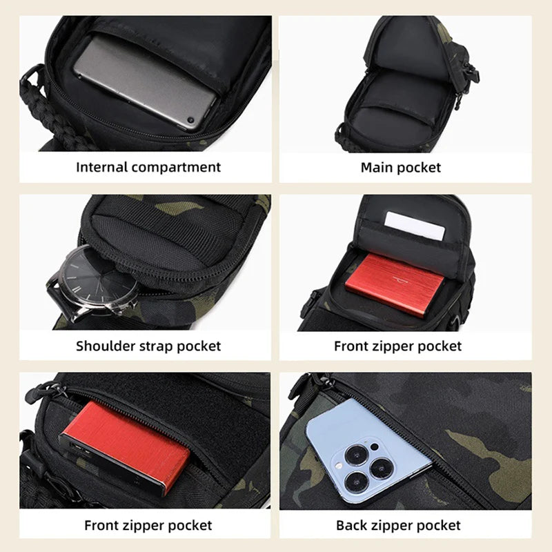 Men's Camping Chest Bag