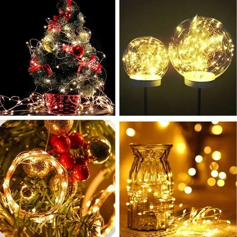 1 Set of Waterproof Outdoor Solar Light Strings