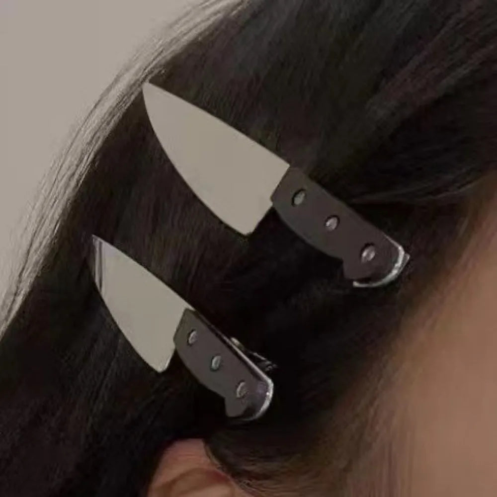 2pcs Knife Hair Clips
