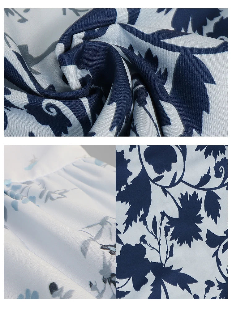 Plus Size Casual Womens Midi Dress 2025 New Floral Printed Sleeveless A-Line Bohemian Beach Dresses