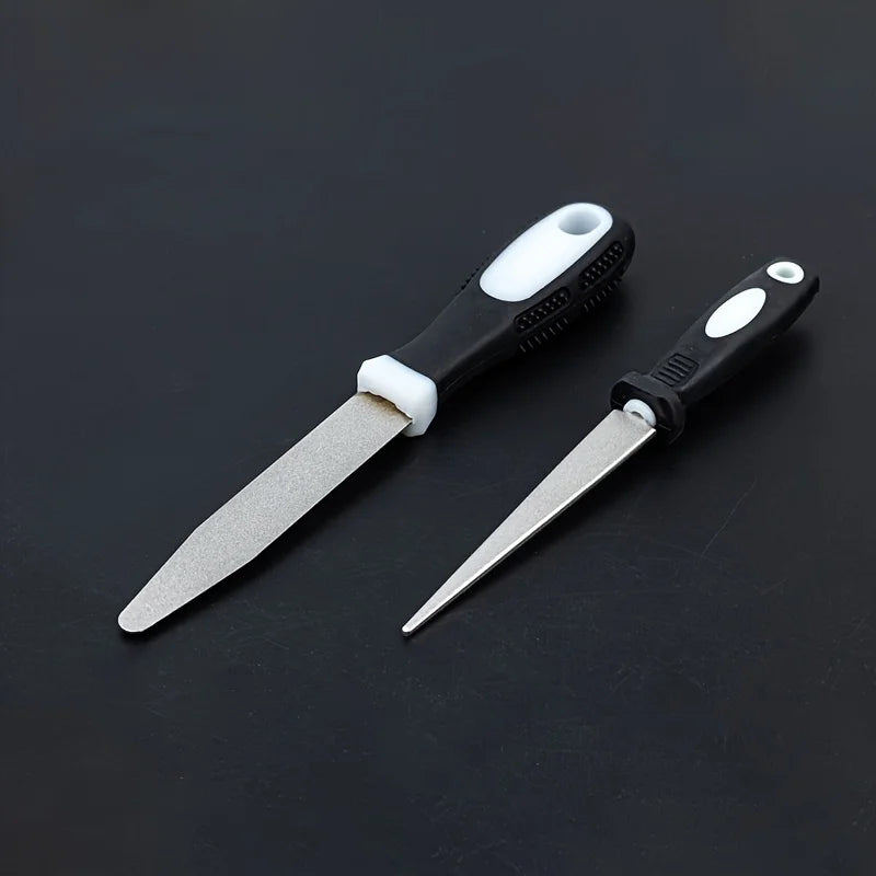 Diamond Sharpener Sharpener Metal Double Sand File Scissors