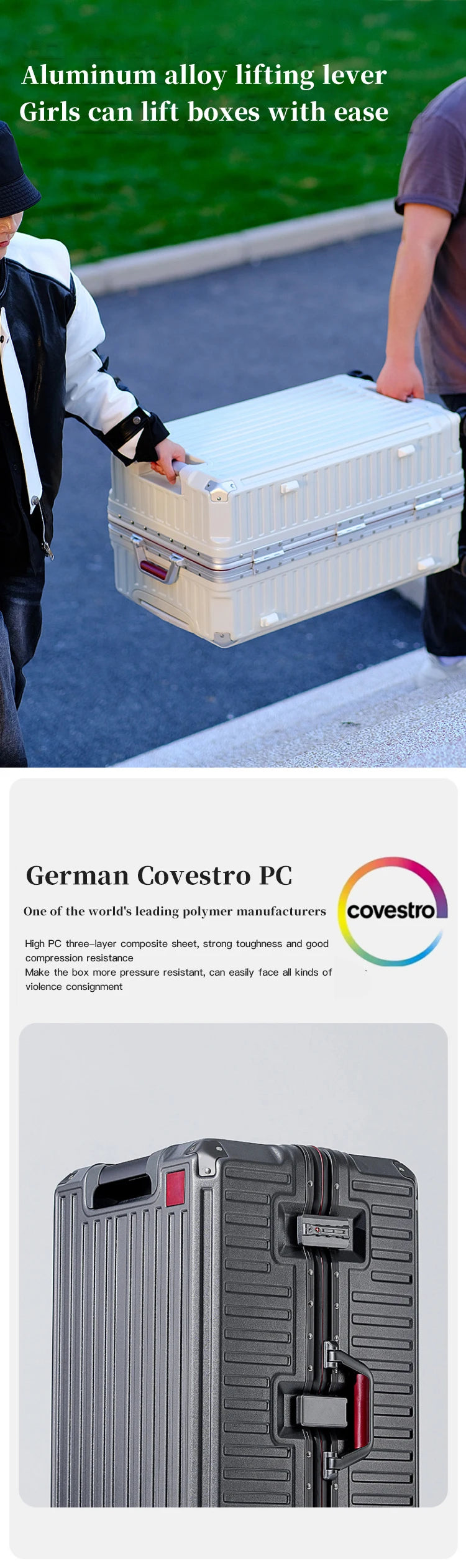 Men Carry-On Aluminum Luggage