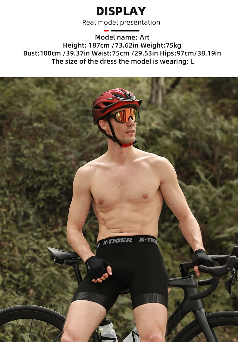 Mesh Cycling Underwear Gel Pad Shockproof MTB Bike Shorts